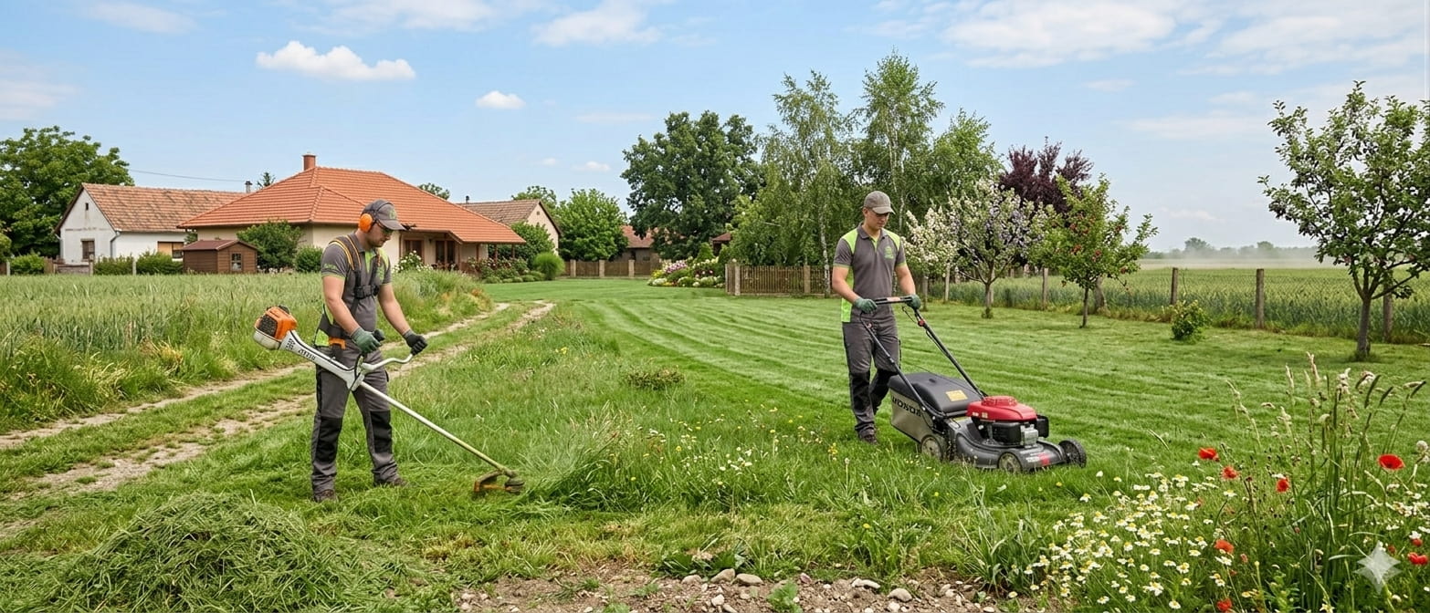 kosenje trave trimerom i kosacicom
